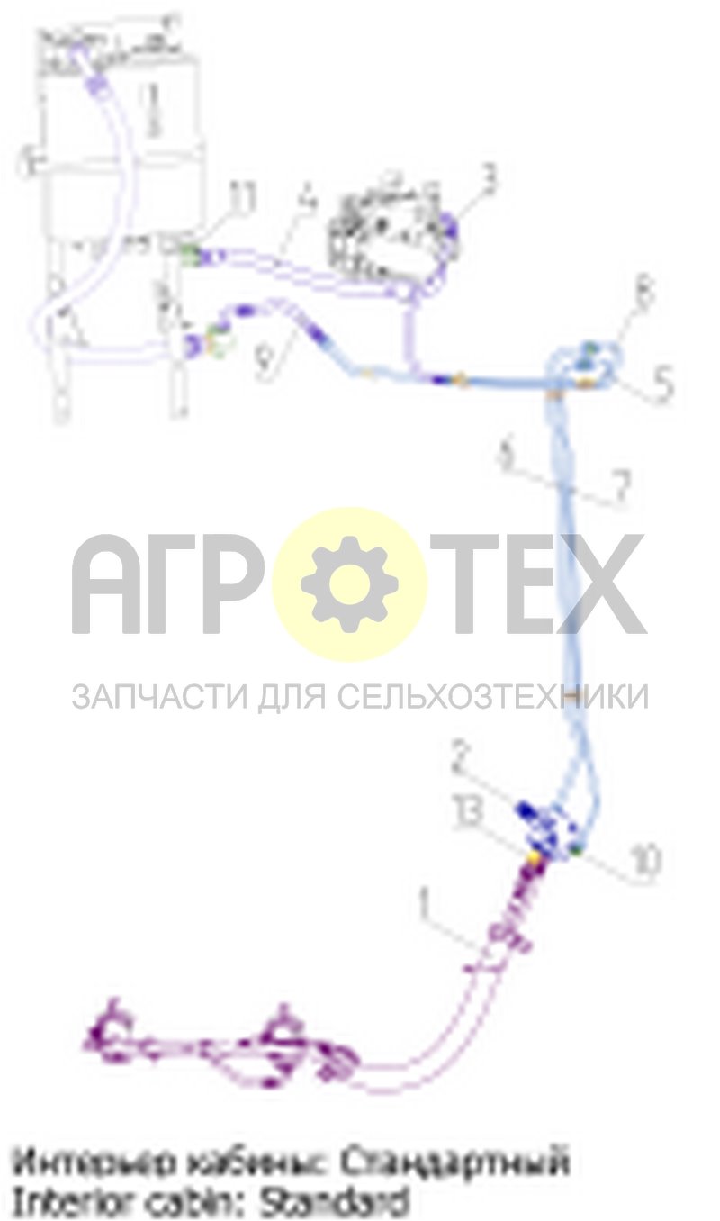 Чертеж Гидросистема половоразбрасывателя (152.09.09.000Ф)